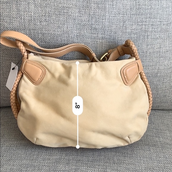 Kenneth Cole Cream leather bag with braided straps - Picture 10 of 11